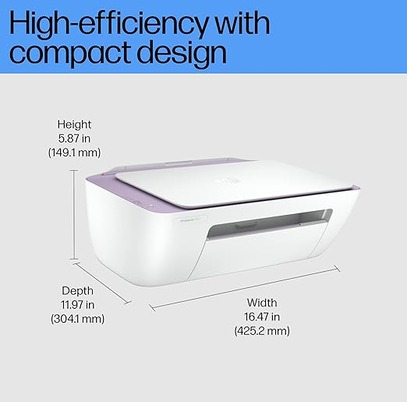 HP Deskjet 2331 Colour Printer, Scanner and Copier for Home/Small Office, Compact Size, Reliable, Easy Set-Up Through HP Smart App